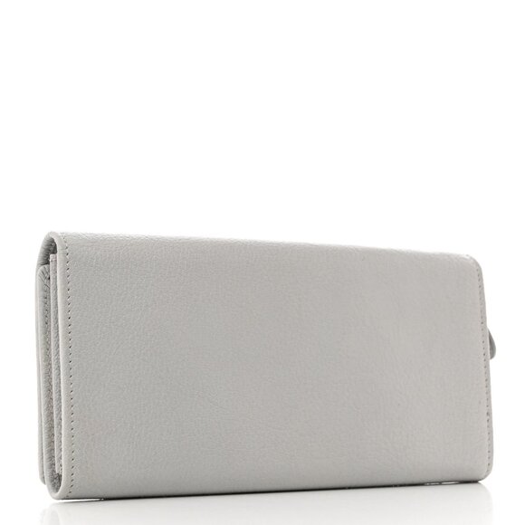 Balenciaga Chevre Giant 12 Gold Hardware Wallet Gris Cement - Picture 2 of 4
